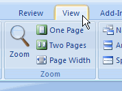 Accessing View Options Accessing View Options