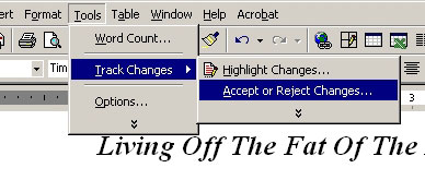 Accepting All Changes in Word