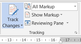 How to Show Markup in MS Word