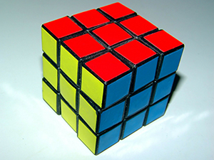 A Rubik's cube represents the problem solver.