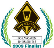 The Stevies for Women in Business logo.